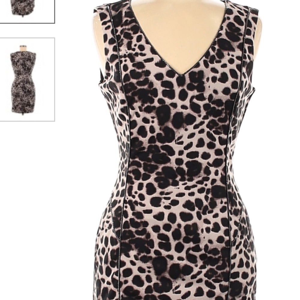 J Lo by Jennifer Lopez Animal print cocktail dress